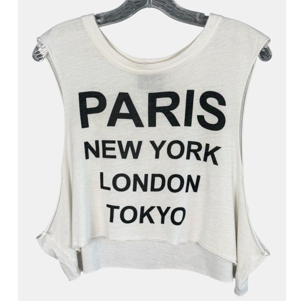 BLQ.MKT Nordstrom Paris New York London Tokyo Graphic Muscle Tank One Size